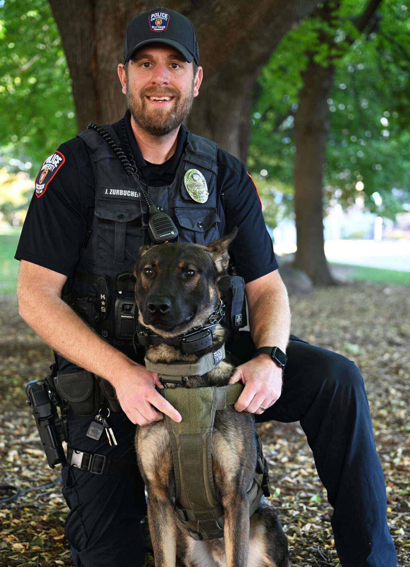 New K9 Officer Teo with Handler Justin Zurbuchen
