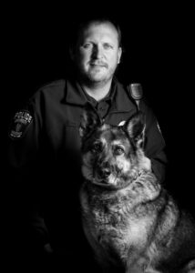 Lt. Brent Plisch and K9 Odin