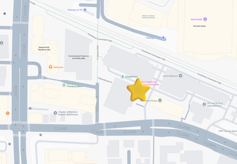 Hilton Garden Inn Location Map